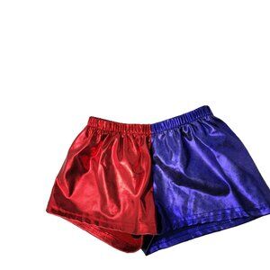 Harley Quinn Shorts Joker Suicide Squad Purple Red Size 140 10